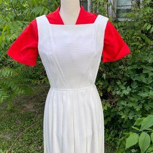Vintage 1970s 2 piece Carol Craig Jumper Dress Set Size 10